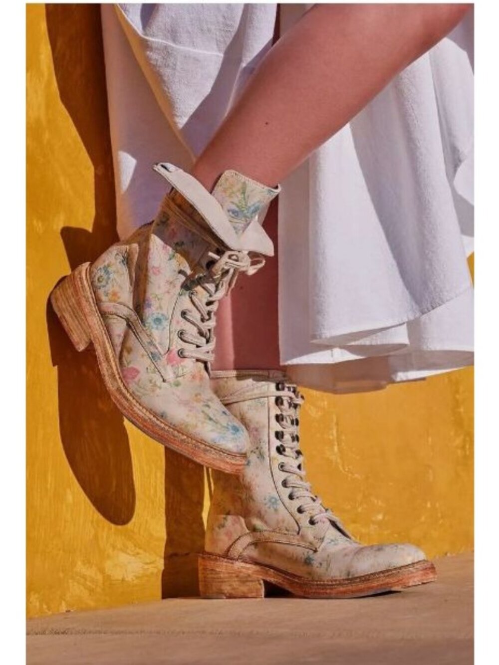 Free People Santa Fe Lace-Up Boots Cottagecore and Boho-Chic Soft Grunge Hipster